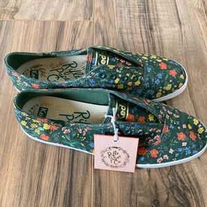 NWT Rifle Paper Co x Keds floral print slip ons